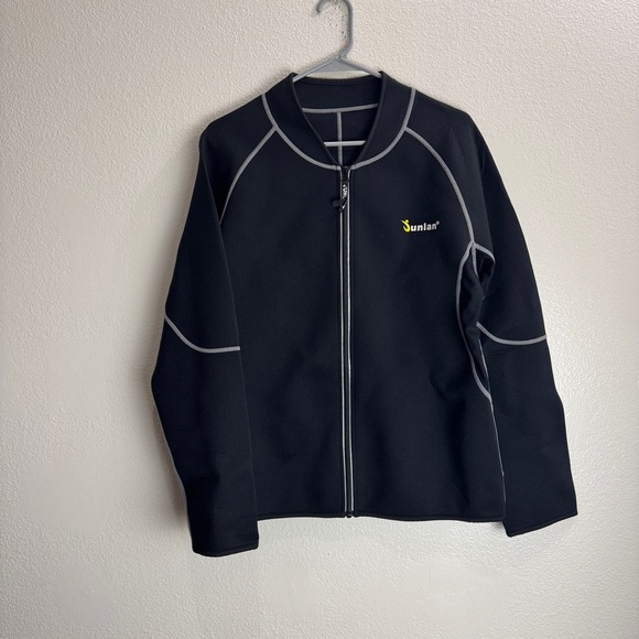 Junlan Neoprene Weight Loss Sauna Workout Body Shaper Fitness Jacket - Picture 1 of 7